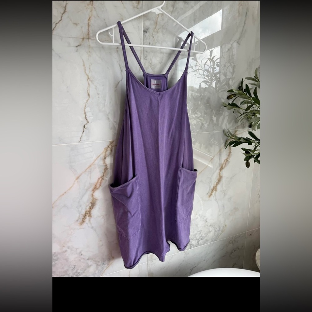 Free People Purple Flowing Fabric Shorts